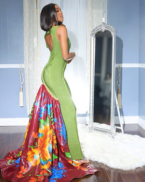 "Queen of the Earth" Peak-A-Boo Bandage Gown