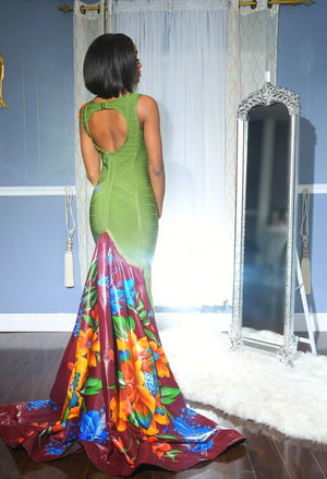 "Queen of the Earth" Peak-A-Boo Bandage Gown